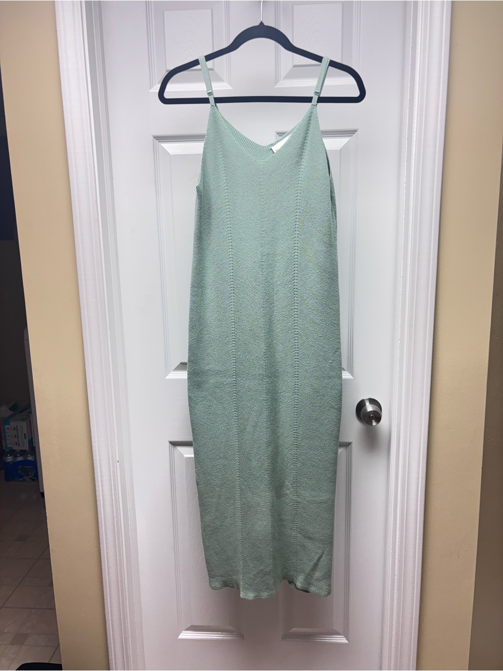 Freshman Mint Green Midi Slip Dress